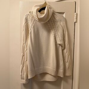 Cream turtleneck from Massimo Dutti